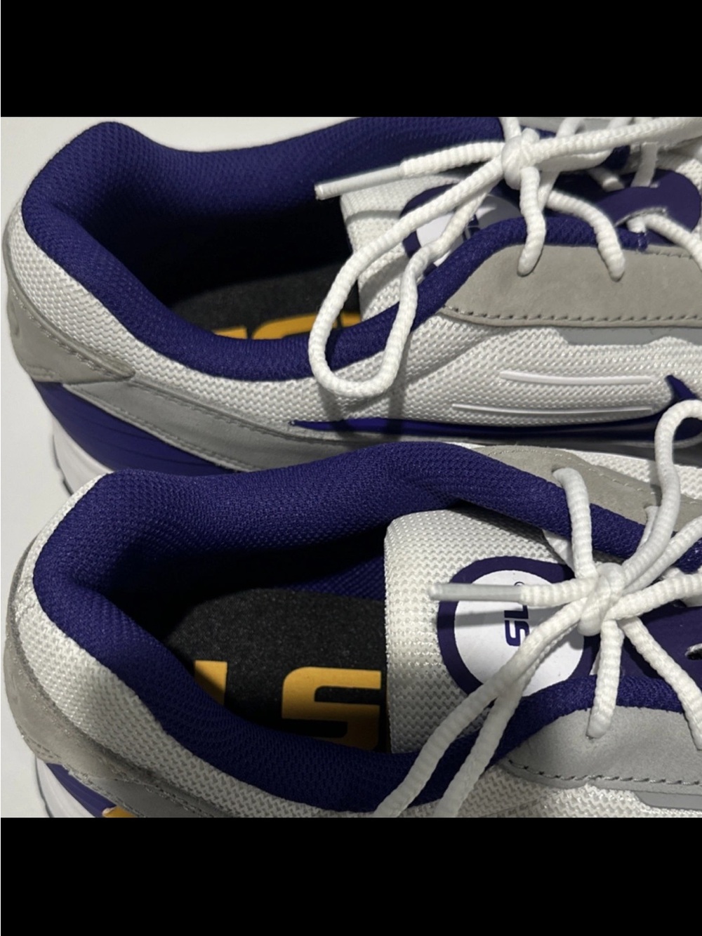 Nike LSU Air Max Verse Men’s White & Gray Low-Top Sneakers LSU - Picture 5 of 9